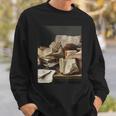 Dark Academia Aesthetic Styles Book Lover Art Sweatshirt Gifts for Him