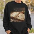 Dark Academia Vintage Book And Floating Letters Graphic Sweatshirt Gifts for Him