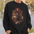 Dark Academia Witch Reading Book Gothic Library Sweatshirt Gifts for Him