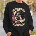 Dark Romance Read Books Be Kind Stay Weird Reading Skeleton Sweatshirt Gifts for Him