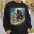 David And Goliath Bible Book Of Samuel King David Painting Sweatshirt Gifts for Him David And Goliath Bible Book Of Samuel King David Painting Sweatshirt Gifts for Him