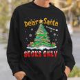 Dear Santa Books Only Christmas Tree Book Lovers Librarian Sweatshirt Gifts for Him Dear Santa Books Only Christmas Tree Book Lovers Librarian Sweatshirt Gifts for Him