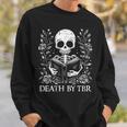 Death By TBR Reading Book Lover Bookworm Bibliophile Reader Sweatshirt Gifts for Him