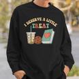I Deserve A Little Treat Coffee Cookie Snack Book Romance Sweatshirt Gifts for Him I Deserve A Little Treat Coffee Cookie Snack Book Romance Sweatshirt Gifts for Him