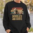 Doodles And Books Goldendoodle Dog Doodle Book Lover Retro Sweatshirt Gifts for Him Doodles And Books Goldendoodle Dog Doodle Book Lover Retro Sweatshirt Gifts for Him