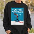 Dr Seuss The Cat In The Hat Comes Back Book Cover Sweatshirt Gifts for Him