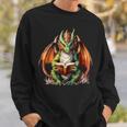 Dragon With Book Sweatshirt Gifts for Him Dragon With Book Sweatshirt Gifts for Him