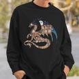 Dragon Silhouette Books Librarian Bookworm Women Men Kids Sweatshirt Gifts for Him