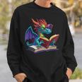 Dragon Wearing Glasses Reading A Book Sweatshirt Gifts for Him Dragon Wearing Glasses Reading A Book Sweatshirt Gifts for Him