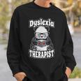 Dyslexia Therapist Teacher Dyslexic Therapy Panda Book Heart Sweatshirt Gifts for Him