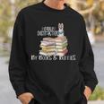 Easily Distracted By Books And Bunnies Sweatshirt Gifts for Him Easily Distracted By Books And Bunnies Sweatshirt Gifts for Him