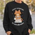 Easily Distracted By Cats And Books Shirts Book Lover Sweatshirt Gifts for Him