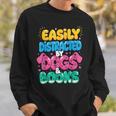 Easily Distracted By Dogs & Books Kawaii Dog & Book Lover Sweatshirt Gifts for Him Easily Distracted By Dogs & Books Kawaii Dog & Book Lover Sweatshirt Gifts for Him