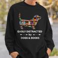 Easily Distracted By Dogs & Books Sweatshirt Gifts for Him