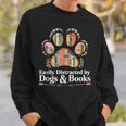 Easily Distracted By Dogs And Books Reading Sweatshirt Gifts for Him Easily Distracted By Dogs And Books Reading Sweatshirt Gifts for Him