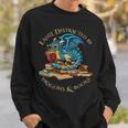 Easily Distracted By Dragons And Books Nerd Dragon Sweatshirt Gifts for Him