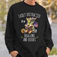 Easily Distracted By Dragons And Books Reading & Fantasy Sweatshirt Gifts for Him Easily Distracted By Dragons And Books Reading & Fantasy Sweatshirt Gifts for Him