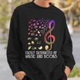 Easily Distracted By Music And Books For Book Lovers Sweatshirt Gifts for Him