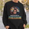 Education Is Freedom Woman Afro Books Reading Sweatshirt Gifts for Him Education Is Freedom Woman Afro Books Reading Sweatshirt Gifts for Him