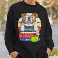 English Bulldog Back To School Book Worm Dog Sweatshirt Gifts for Him
