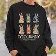 Every Bunny Loves To Read Easter Cute Reading Books Lover Sweatshirt Gifts for Him