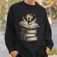 Fantasy Dragon & Books Magical Reader Sweatshirt Gifts for Him