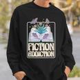 Fiction Addiction Book Reader And Booklover Sweatshirt Gifts for Him