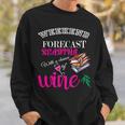 Weekend Forecast Reading With a Chance Of Wine Book Humor Sweatshirt Gifts for Him