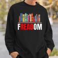 Frea-Dom Anti Ban Books I Read Banned Books Freedom Book Sweatshirt Gifts for Him Frea-Dom Anti Ban Books I Read Banned Books Freedom Book Sweatshirt Gifts for Him