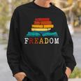 Freadom Read Banned Books Reader Bookworm Sweatshirt Gifts for Him