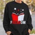 Freadom I Read Banned Books Banned Books Week Librarian Sweatshirt Gifts for Him
