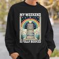 My Weekend Is Fully Booked Book Rainbow Reading Bookworm Sweatshirt Gifts for Him My Weekend Is Fully Booked Book Rainbow Reading Bookworm Sweatshirt Gifts for Him