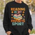 Fun Reading Is My Favorite Sport Book Lover Sweatshirt Gifts for Him