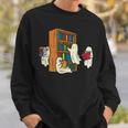 Ghosts Reading Books Teacher Halloween Librarian Boooks Sweatshirt Gifts for Him