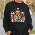 Gingerbread Reading Book Lovers Christmas Bookworm Librarian Sweatshirt Gifts for Him Gingerbread Reading Book Lovers Christmas Bookworm Librarian Sweatshirt Gifts for Him