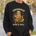 Gingerdead Book Shirt Xmas Cozy Skeleton Reading Christmas Sweatshirt Gifts for Him Gingerdead Book Shirt Xmas Cozy Skeleton Reading Christmas Sweatshirt Gifts for Him