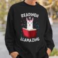 Graduation Cute Animal Llama Reading Book Nerds Bookworm Sweatshirt Gifts for Him Graduation Cute Animal Llama Reading Book Nerds Bookworm Sweatshirt Gifts for Him