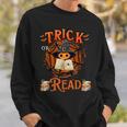 Halloween Book Lovers Librarian Teacher Library Kids Costume Sweatshirt Gifts for Him