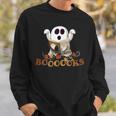 Halloween Books Cute Ghost Reading Library Boooooks Autumn Sweatshirt Gifts for Him