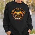 Halloween Carve Carving Read Library Pumpkin Book Sweatshirt Gifts for Him