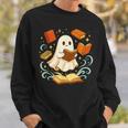 Halloween Cute Ghost Shirt Reading Books Ghost Sweatshirt Gifts for Him Halloween Cute Ghost Shirt Reading Books Ghost Sweatshirt Gifts for Him