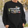 Halloween Teacher Love Books And Brains Teacher Halloween For Men Women Kids Sweatshirt Gifts for Him Halloween Teacher Love Books And Brains Teacher Halloween For Men Women Kids Sweatshirt Gifts for Him