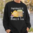 Happiness Is Books And Tea Sweatshirt Gifts for Him Happiness Is Books And Tea Sweatshirt Gifts for Him