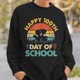 Happy 100th Day Of School Teacher Reading Book For Men Women Girls Kids Sweatshirt Gifts for Him