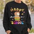 Happy Back To School Cat Books The Start Of The School Year Sweatshirt Gifts for Him Happy Back To School Cat Books The Start Of The School Year Sweatshirt Gifts for Him