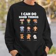 I Can Do Hard Things Children's Book Characters Sweatshirt Gifts for Him