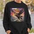 Hawk Bear Hybrid Comic Book Style Sweatshirt Gifts for Him