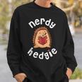 Hedgehog Book Sweatshirt Gifts for Him