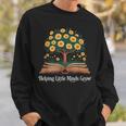 Helping Little Minds Grow Book Tree Education Sweatshirt Gifts for Him