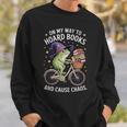On My Way To Hoard Books And Cause Chaos Frog Sweatshirt Gifts for Him On My Way To Hoard Books And Cause Chaos Frog Sweatshirt Gifts for Him